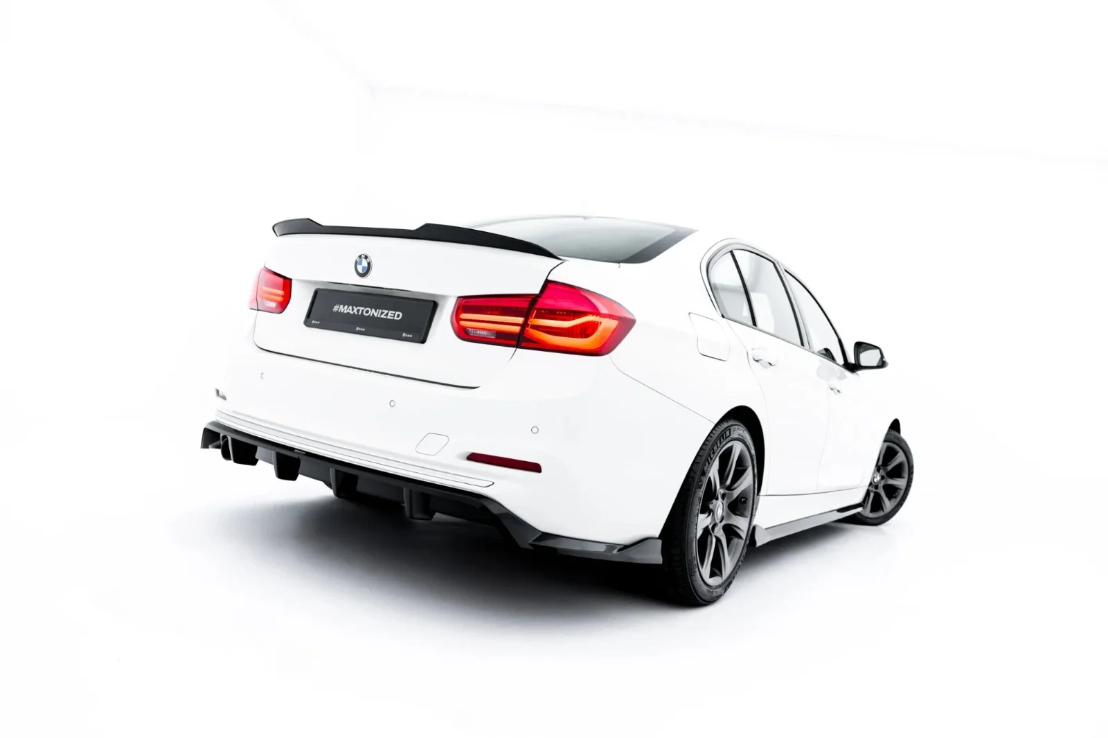 Maxton Design Hecksplitter für BMW 3er Sportline F30 F31 – Schwarz glänzend