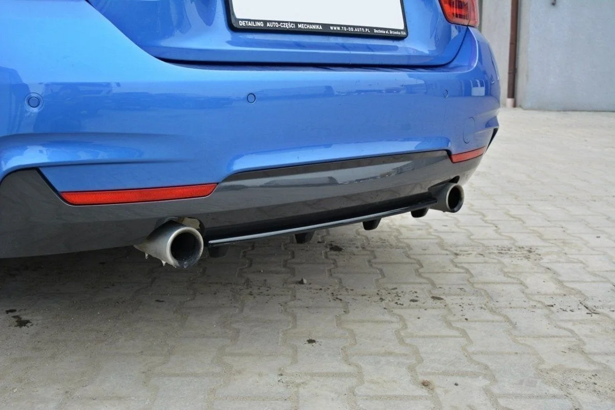 Maxton Hecksplitter für BMW 4er M-Paket F32 F36 F33 (Mit – Schwarz glänzend – BM-4-F32-MPACK-RD1+RD2G