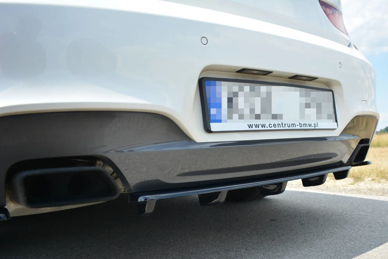 Maxton Design Hecksplitter für BMW 6er M-Paket (Mit Einem – Schwarz glänzend