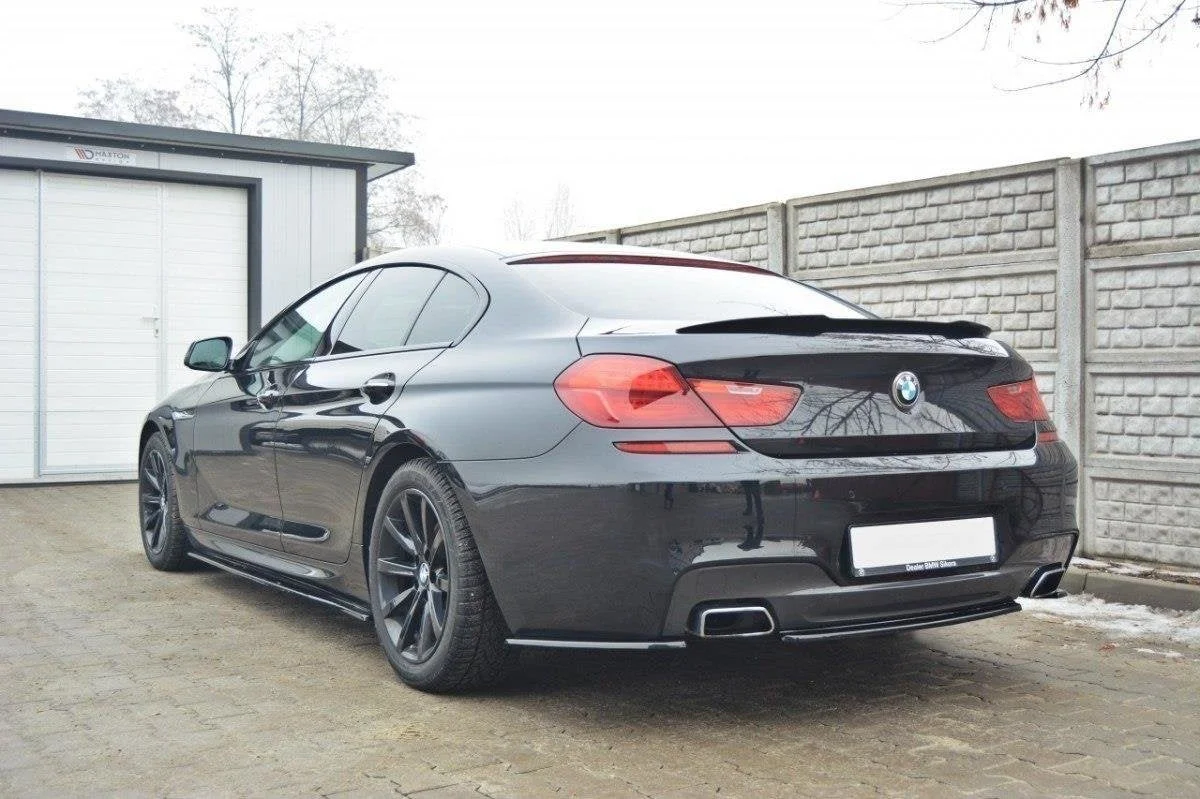 Maxton Hecksplitter für BMW 6er M-Paket (Ohne Vertikale – Schwarz glänzend
