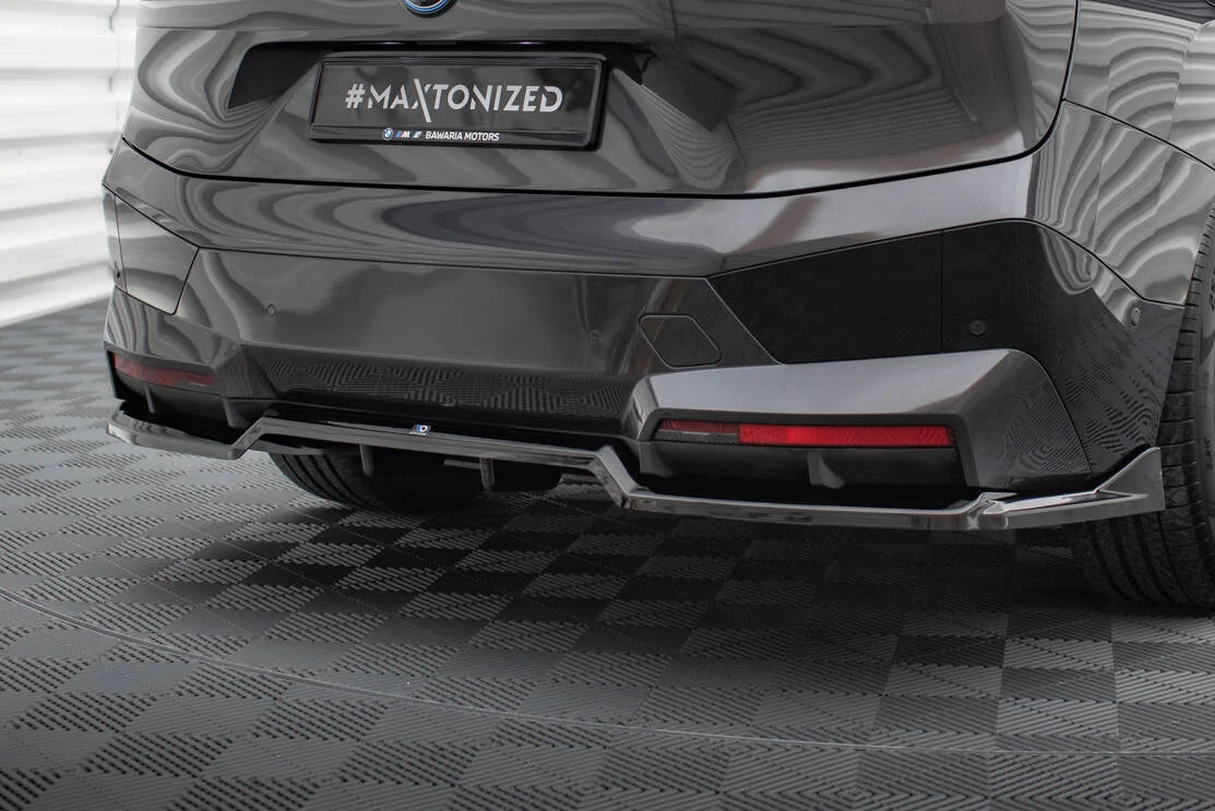 Maxton Design Hecksplitter für BMW iX M-Paket i20 – Schwarz glänzend