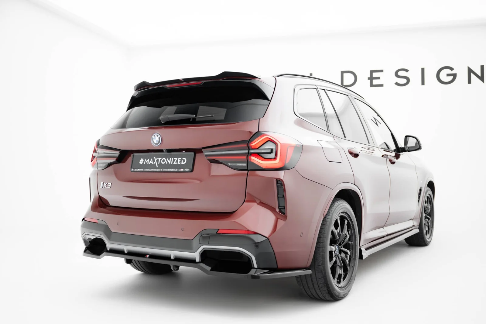 Maxton Design Hecksplitter für BMW iX3 M-Paket G08 FL – Schwarz glänzend