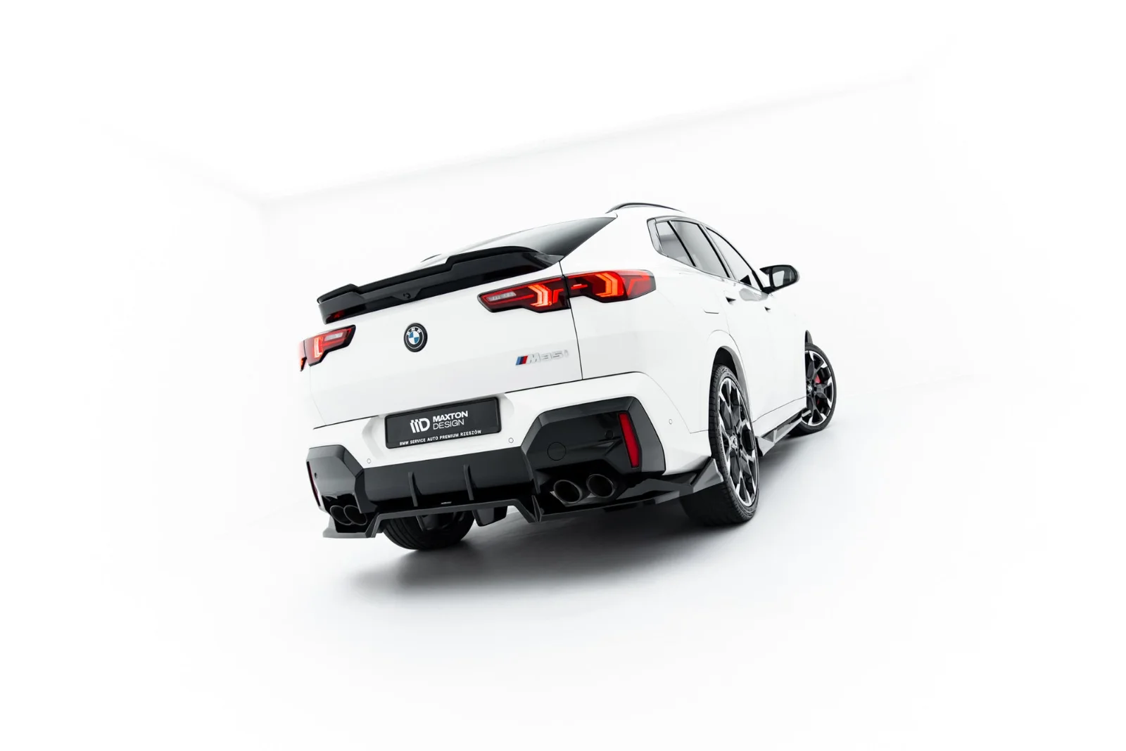 Maxton Design Hecksplitter für BMW X2 M35i U10 – Schwarz glänzend