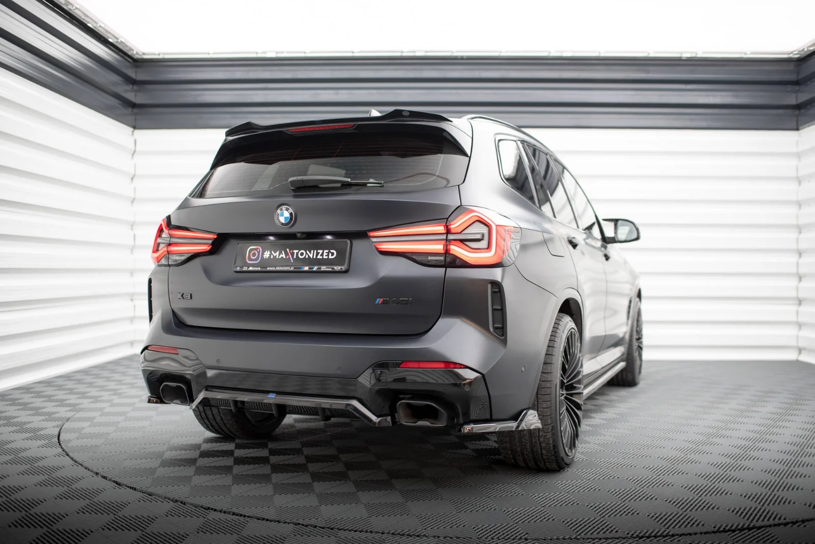 Maxton Design Hecksplitter für BMW X3 M-Paket G01 FL – Schwarz glänzend
