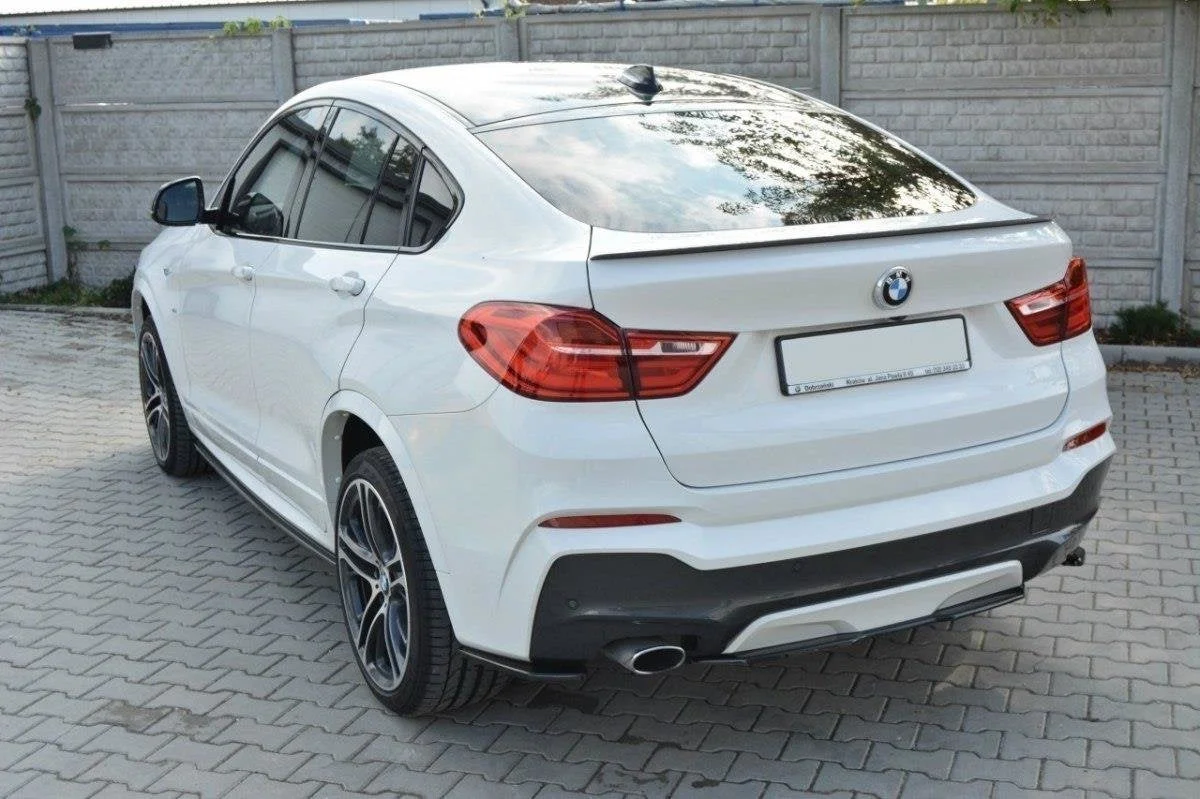 Maxton Hecksplitter für BMW X4 M-Paket (Ohne Vertikale – Schwarz glänzend