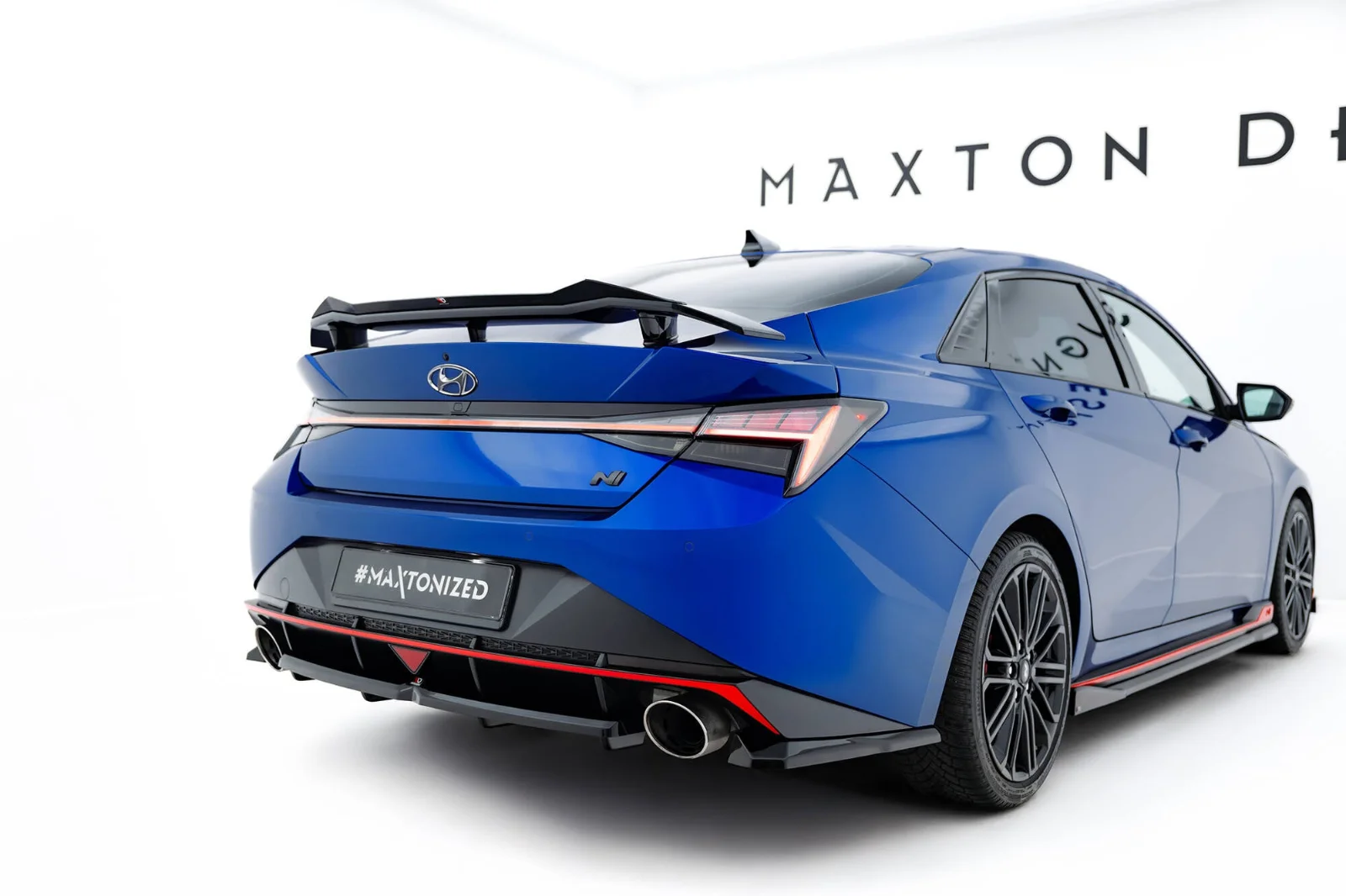 Maxton Design Hecksplitter für Hyundai Elantra N Mk7 – Schwarz glänzend