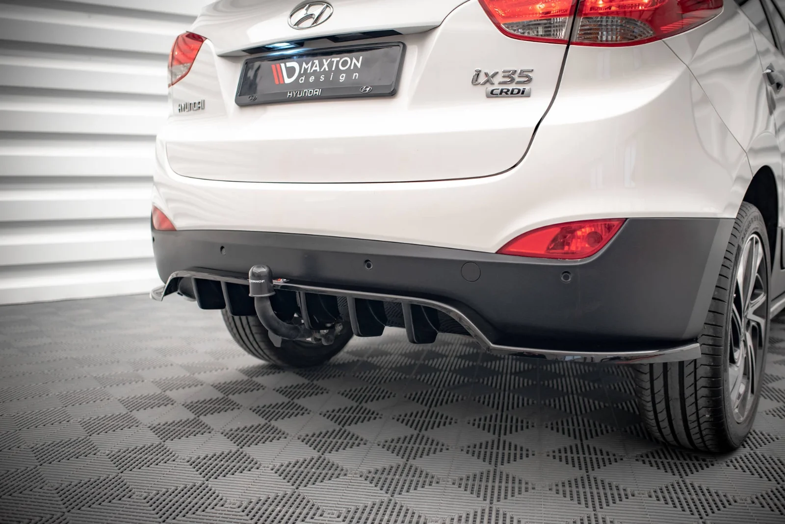 Maxton Design Hecksplitter für Hyundai ix35 Mk1 – Schwarz glänzend