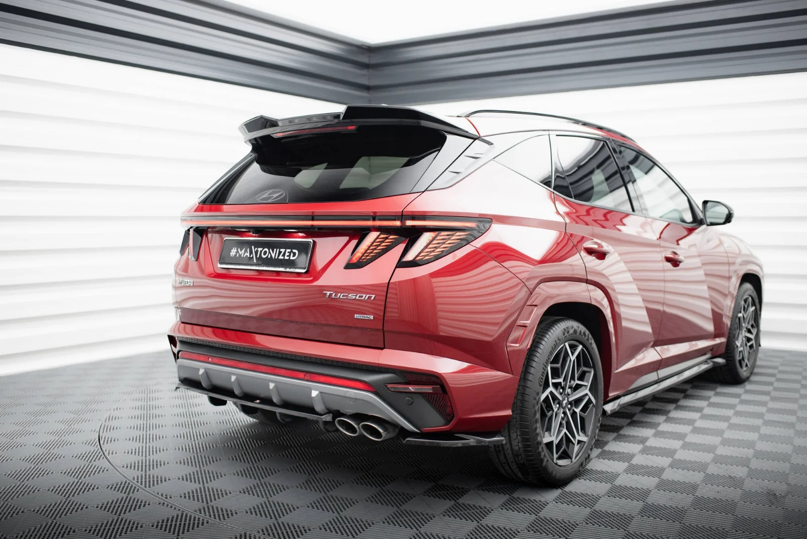 Maxton Design Hecksplitter für Hyundai Tucson N-Line Mk4 – Schwarz glänzend