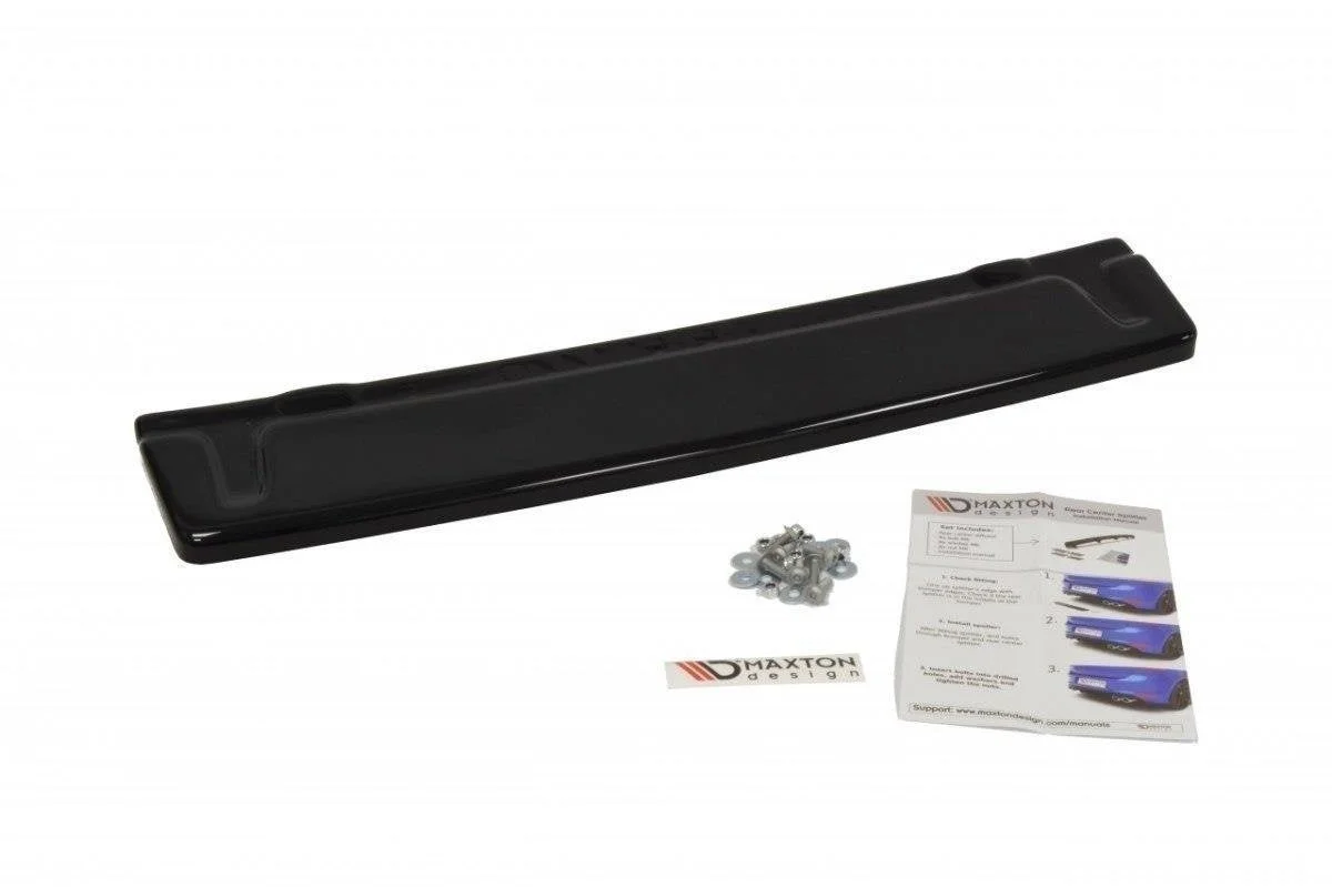 Maxton Design Hecksplitter für VW Golf 7 R (Ohne Vertikale – Schwarz glänzend – VW-GO-7-R-RD1G