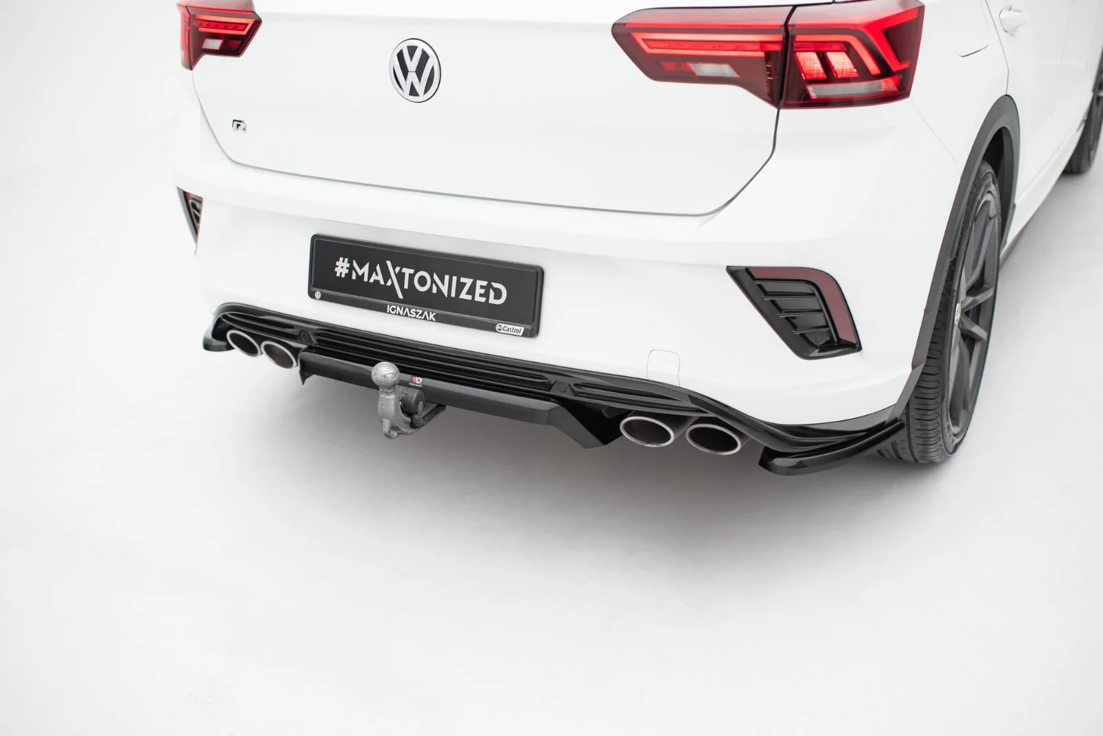 Maxton Design Hecksplitter für VW T-Roc R Mk1 – Schwarz glänzend