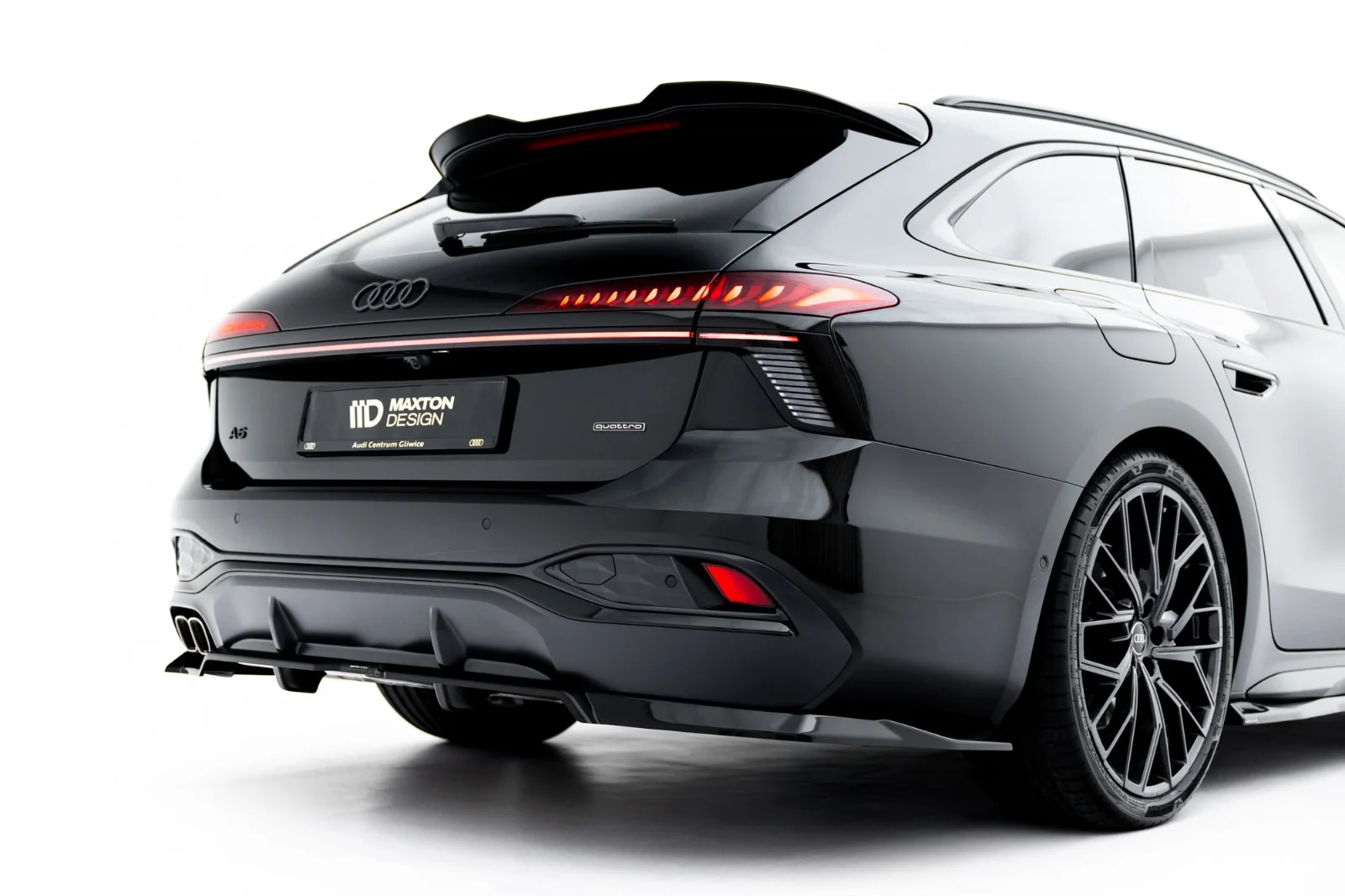 Maxton Design Hecksplitter V.1 für Audi A6 S line C9 – Schwarz glänzend