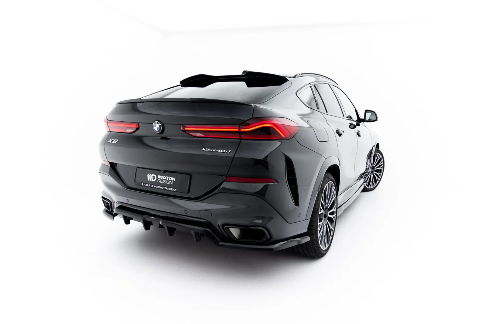 Maxton Design Hecksplitter V.1 für BMW X6 M-Paket G06 FL – Schwarz glänzend