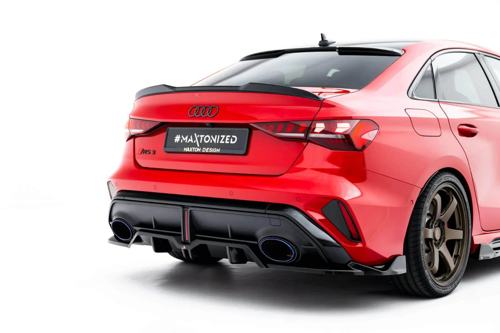 Maxton Design Hecksplitter V.2 für Audi RS3 8Y FL – Schwarz glänzend – AU-RS3-8YF-S-RD3G+RD1G
