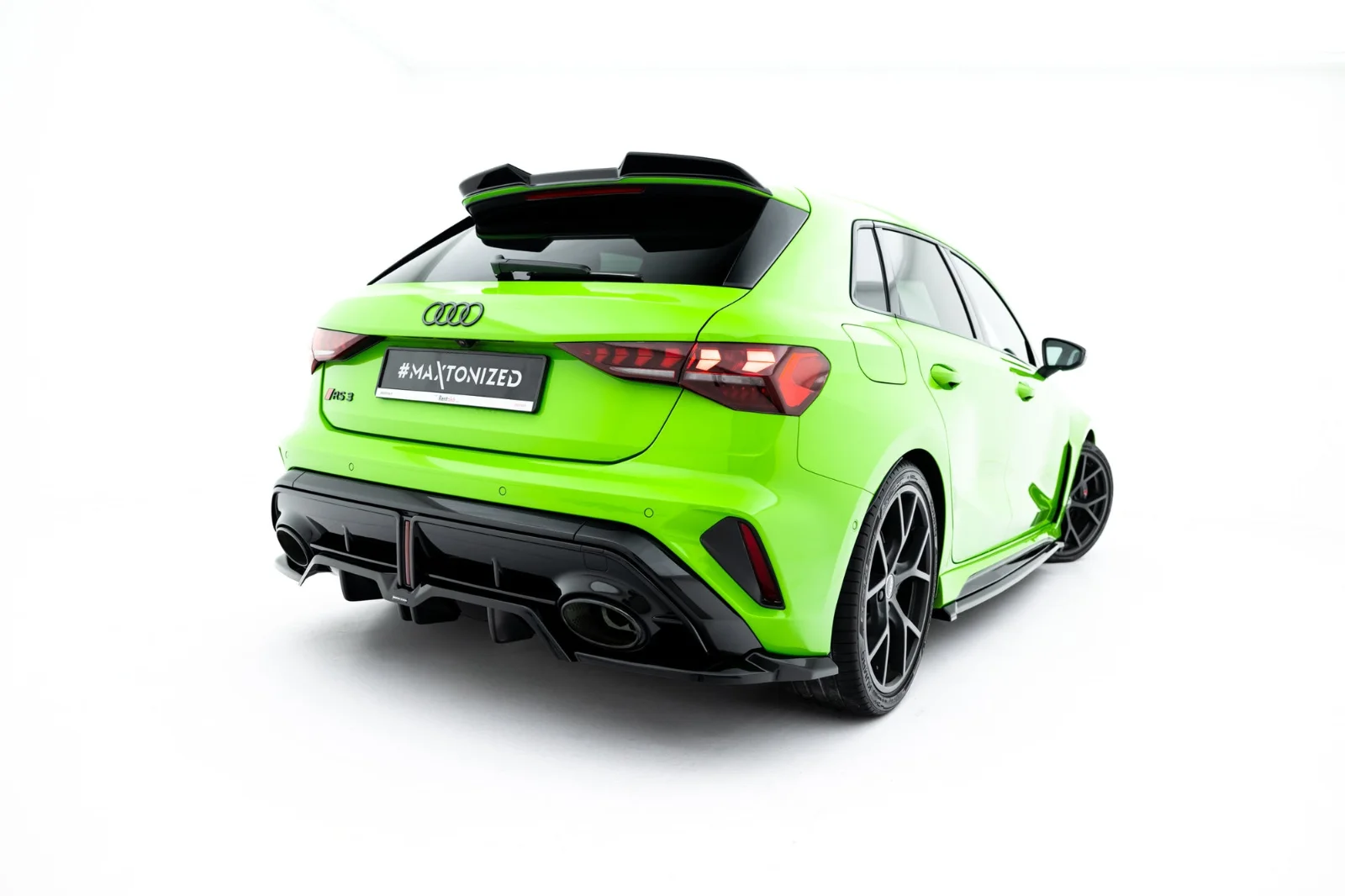 Maxton Design Hecksplitter V.2 für Audi RS3 8Y FL – Schwarz glänzend – AU-RS3-8YF-SB-RD1G+RD4G