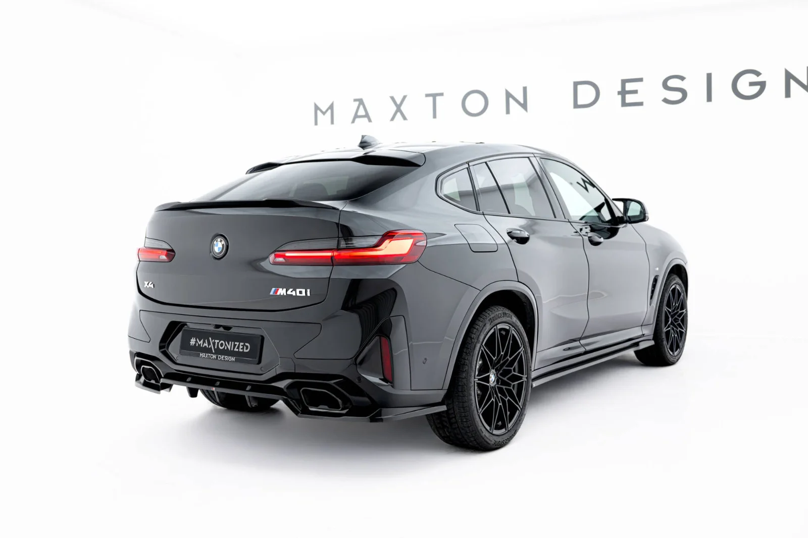 Maxton Design Hecksplitter V.2 für BMW X4 M-Paket G02 FL – Schwarz glänzend