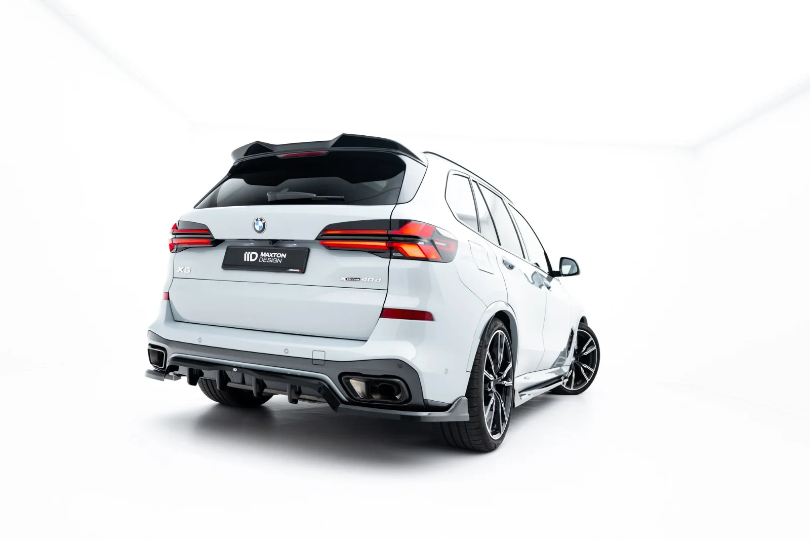 Maxton Design Hecksplitter V.2 für BMW X5 M-Paket G05 FL – Schwarz glänzend