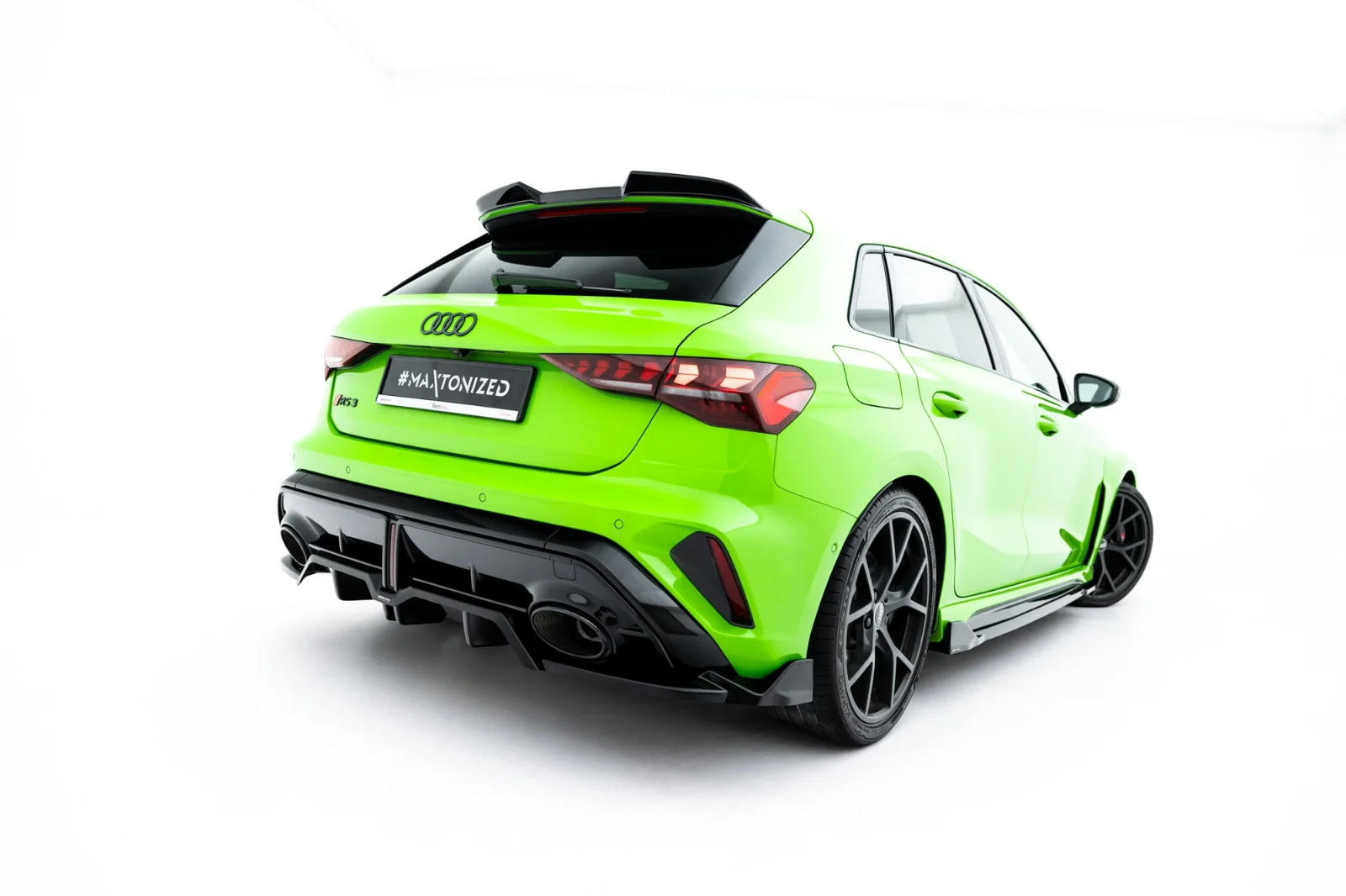 Maxton Design Hecksplitter V.3 für Audi RS3 8Y FL – Schwarz glänzend