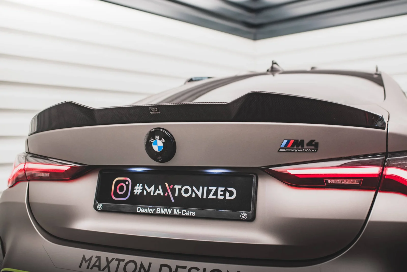 Maxton Heckspoiler für BMW M4 G82 FL M440i 4 M-Paket G22 – Sichtcarbon (Prepreg)