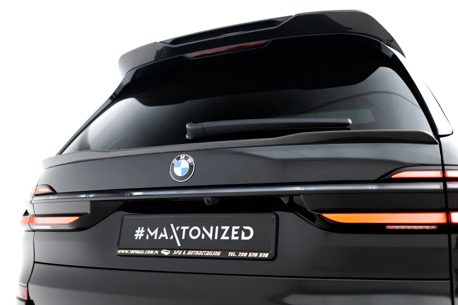 Maxton Design Heckspoiler für BMW X7 M-Paket G07 FL – Sichtcarbon – CF-BM-X7-07F-MPACK-H2-245-P