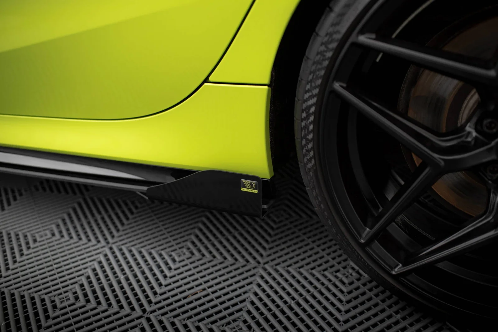 Maxton Seitenflaps für BMW 1er M-Paket M135i 128ti F40 – Schwarz matt