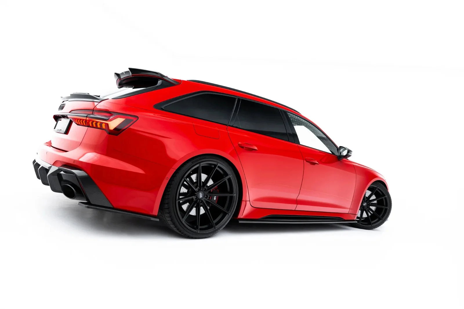 Maxton Design Seitenschweller-Ansätze für Audi RS6 C8 FL RS7 – Sichtcarbon (Prepreg)