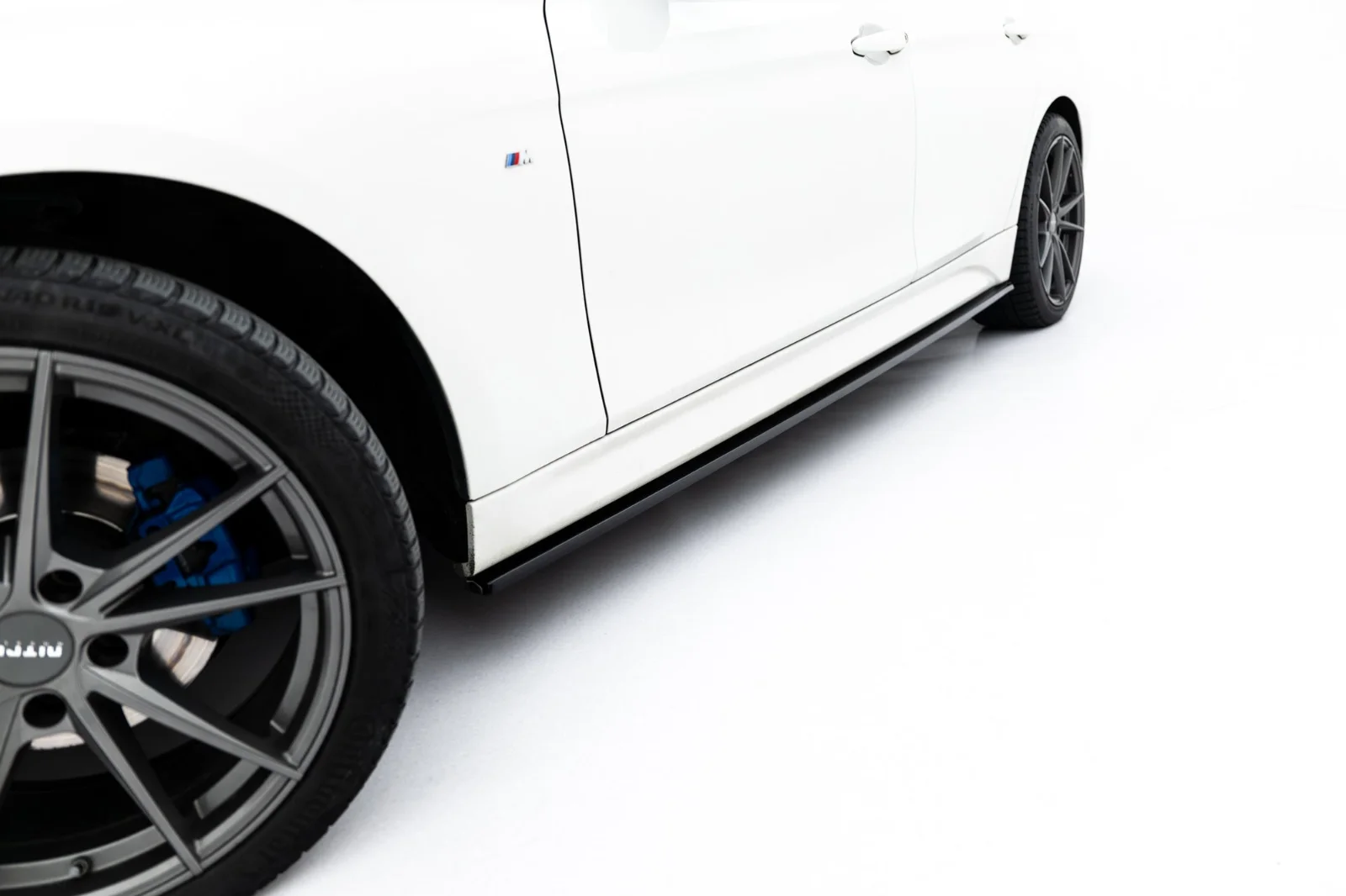 Maxton Seitenschweller-Ansätze für BMW 3er M-Paket F30 FL – Schwarz glänzend
