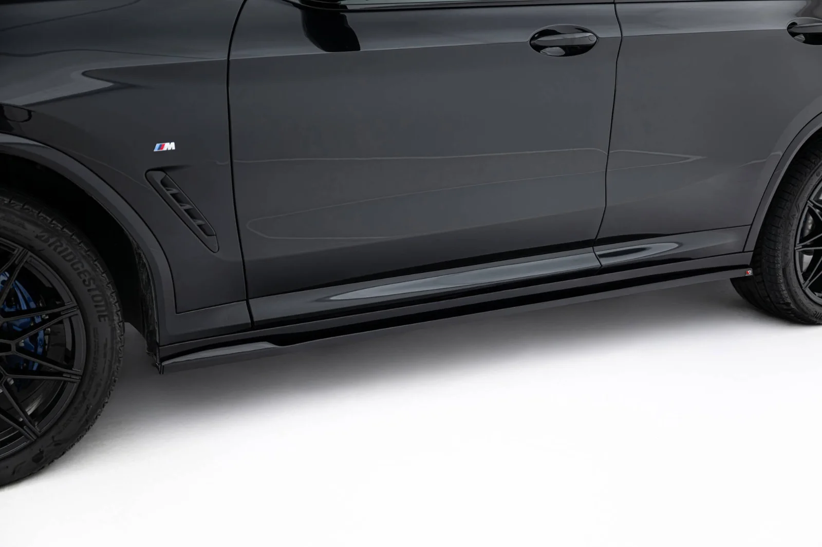 Maxton Seitenschweller-Ansätze für BMW X4 M-Paket G02 FL – Schwarz glänzend