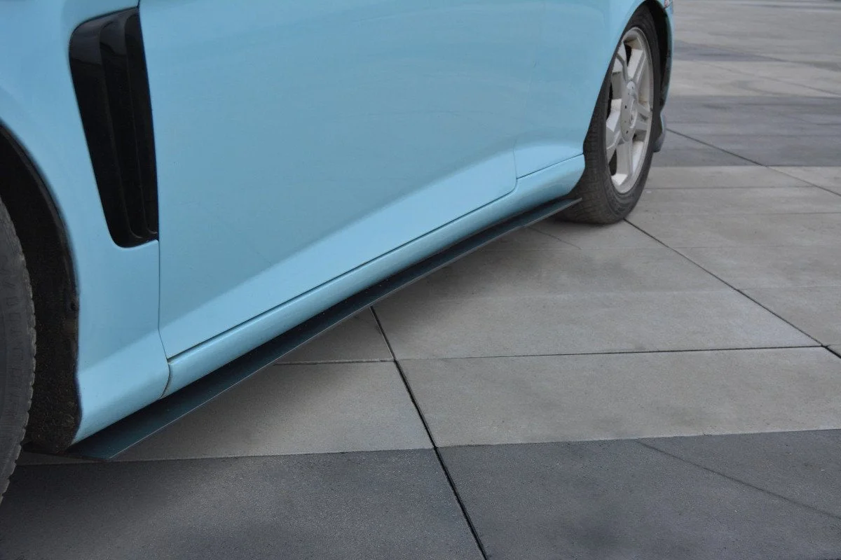 Maxton Seitenschweller-Ansätze für Hyundai Tiburon Mk2 FL – Schwarz matt