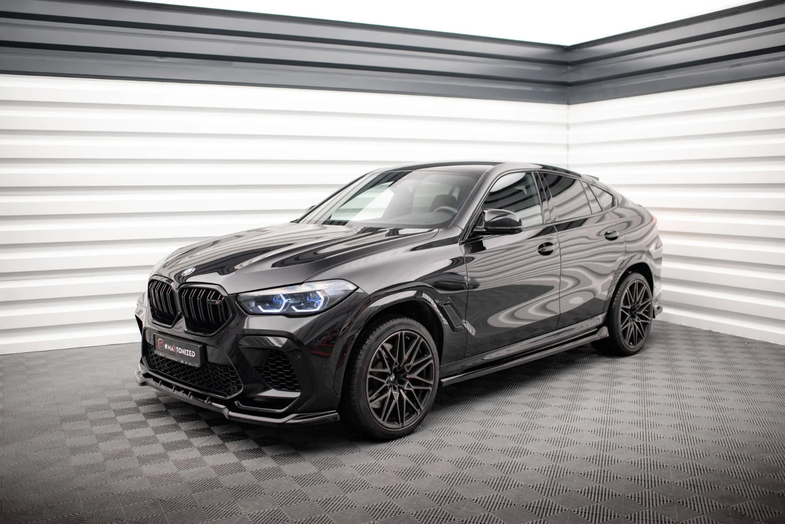 Maxton Seitenschweller-Ansätze V.2 BMW X6 M F96 M-Paket G06 – Schwarz glänzend