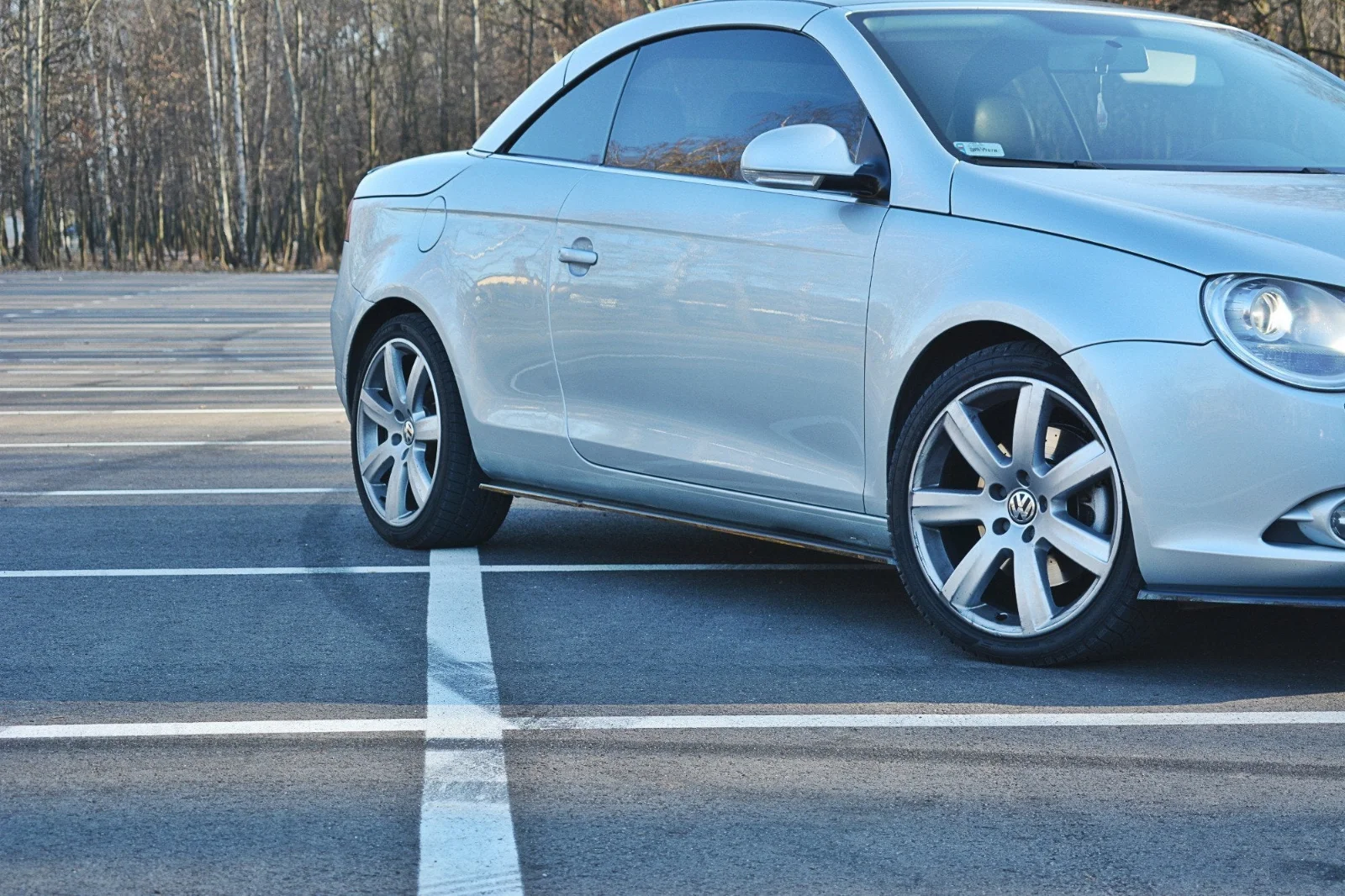Maxton Design Seitenschweller-Ansätze für VW Eos – Schwarz glänzend