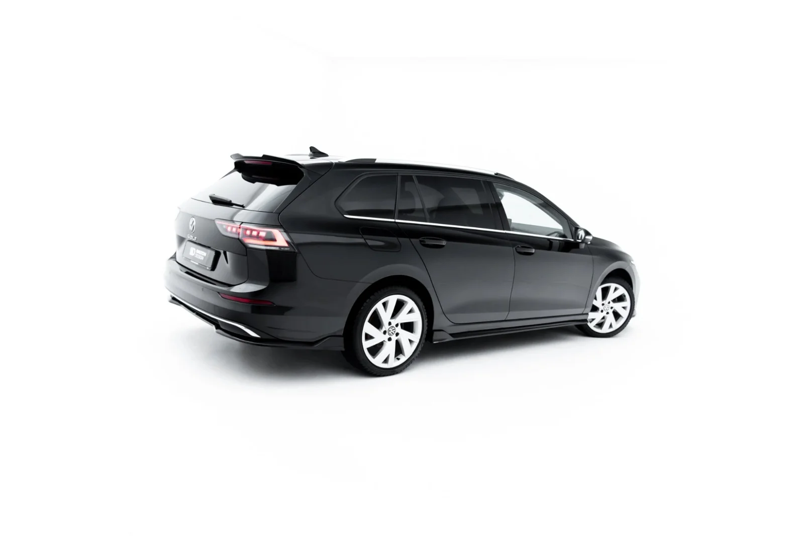 Maxton Design Seitenschweller-Ansätze für VW Golf 8 FL – Schwarz glänzend
