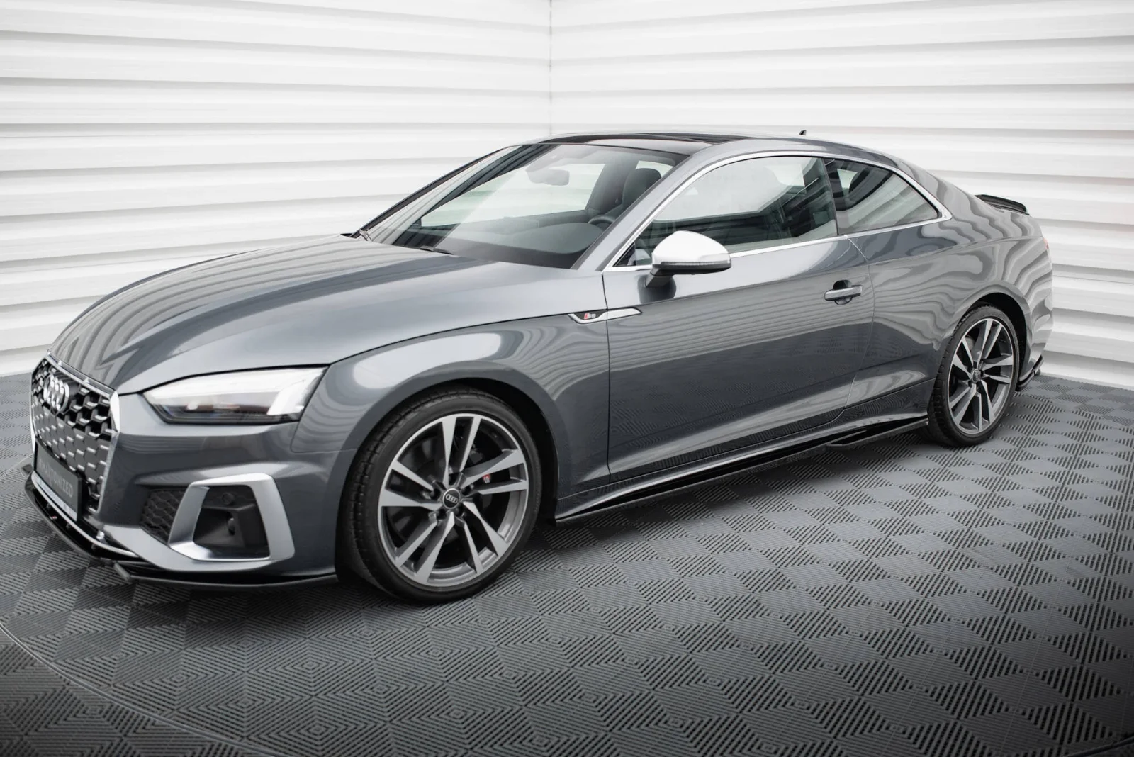 Maxton Design Splitter-Set für Audi A5 S line F5 FL – Schwarz glänzend