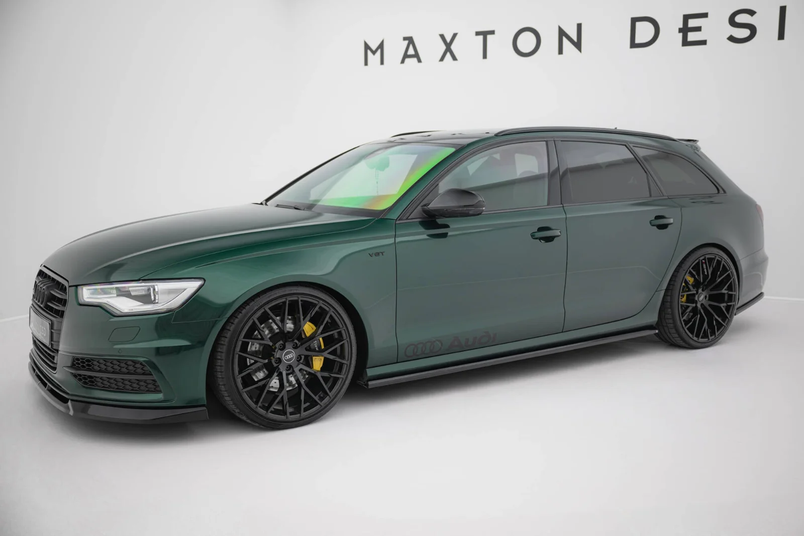 Maxton Design Splitter-Set für Audi A6 S line C7 – Schwarz glänzend