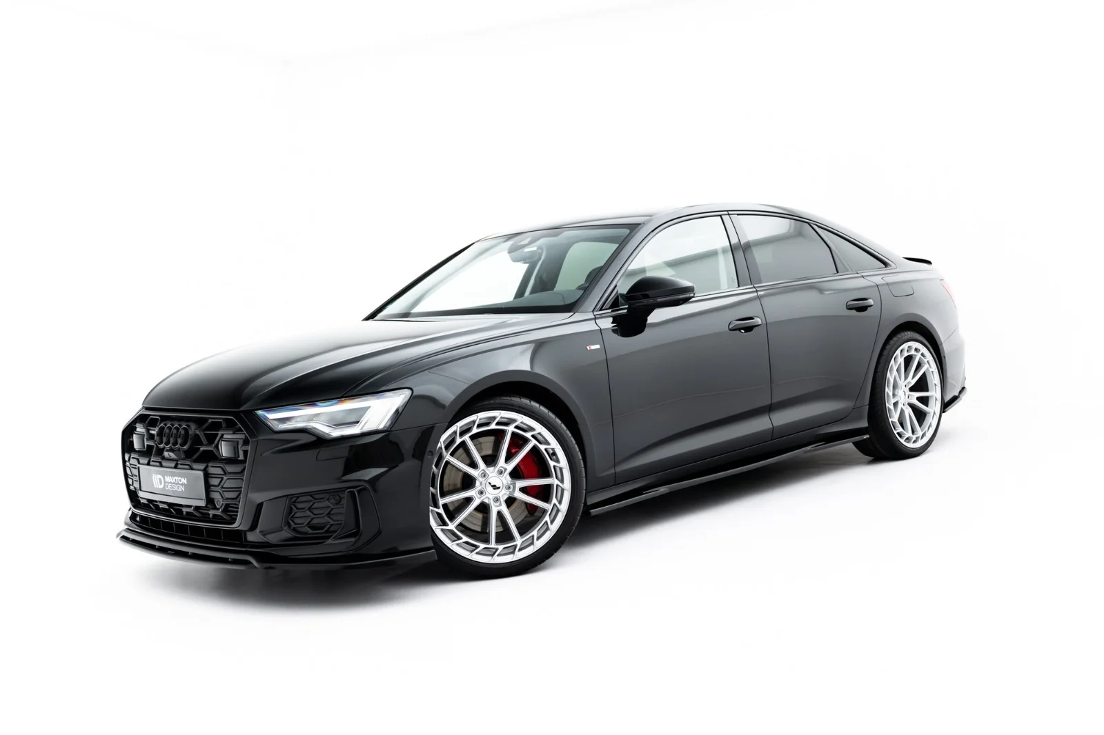 Maxton Design Splitter-Set für Audi A6 S line S6 C8 – Schwarz glänzend