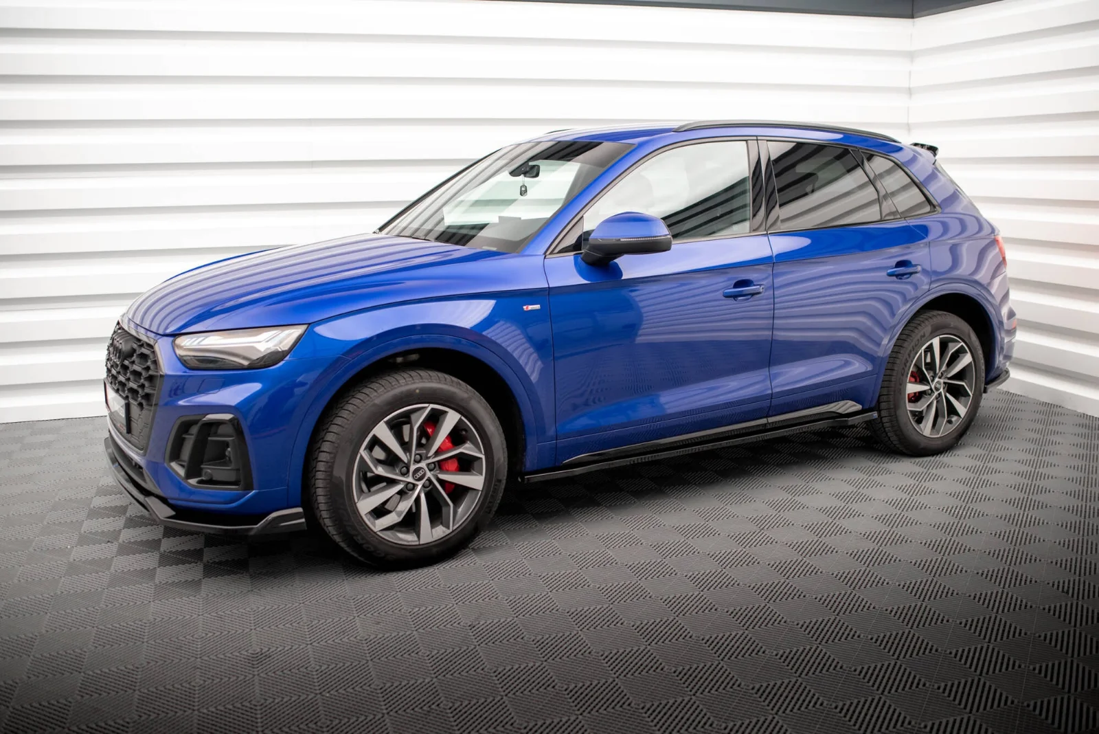 Maxton Design Splitter-Set für Audi Q5 S line SUV Mk2 FL – Schwarz glänzend