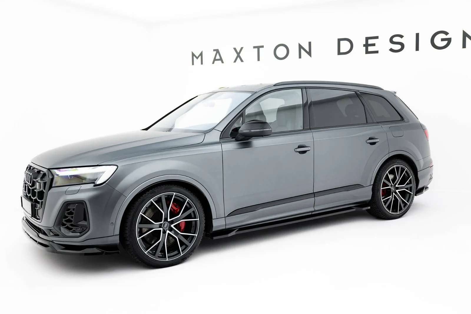 Maxton Design Splitter-Set für Audi Q7 S line Mk2 FL 2 – Schwarz glänzend