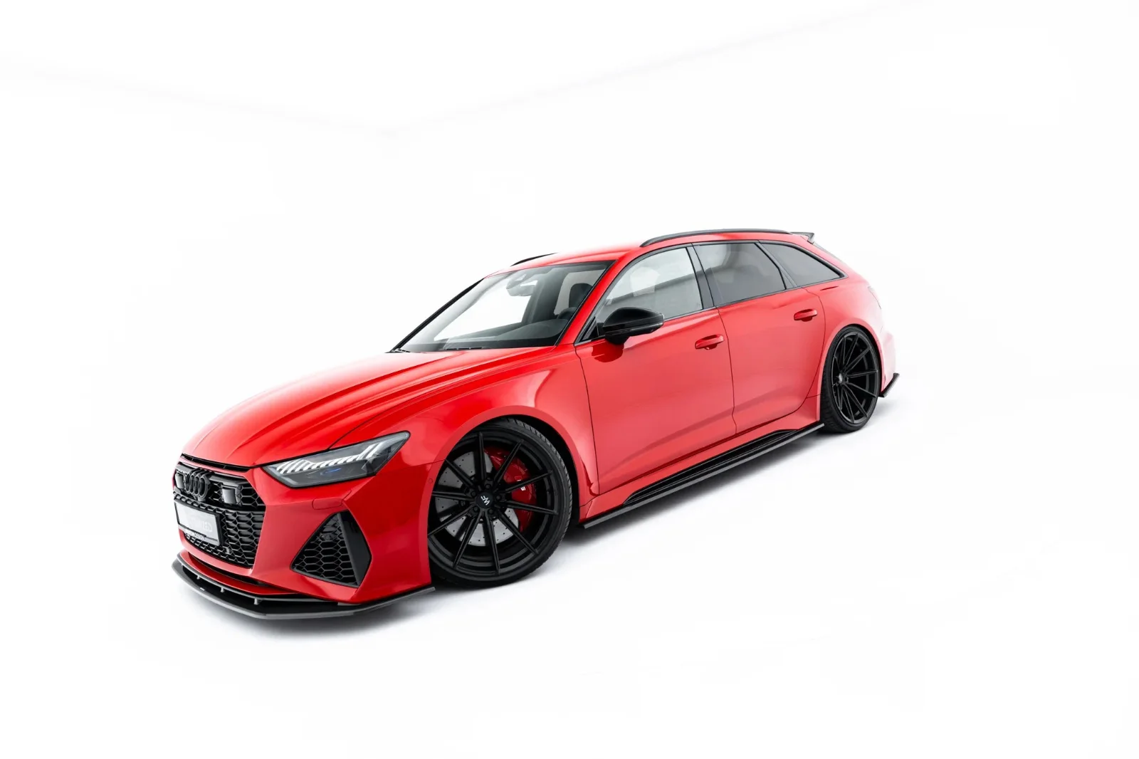 Maxton Design Splitter-Set für Audi RS6 C8 FL – Sichtcarbon (Prepreg)
