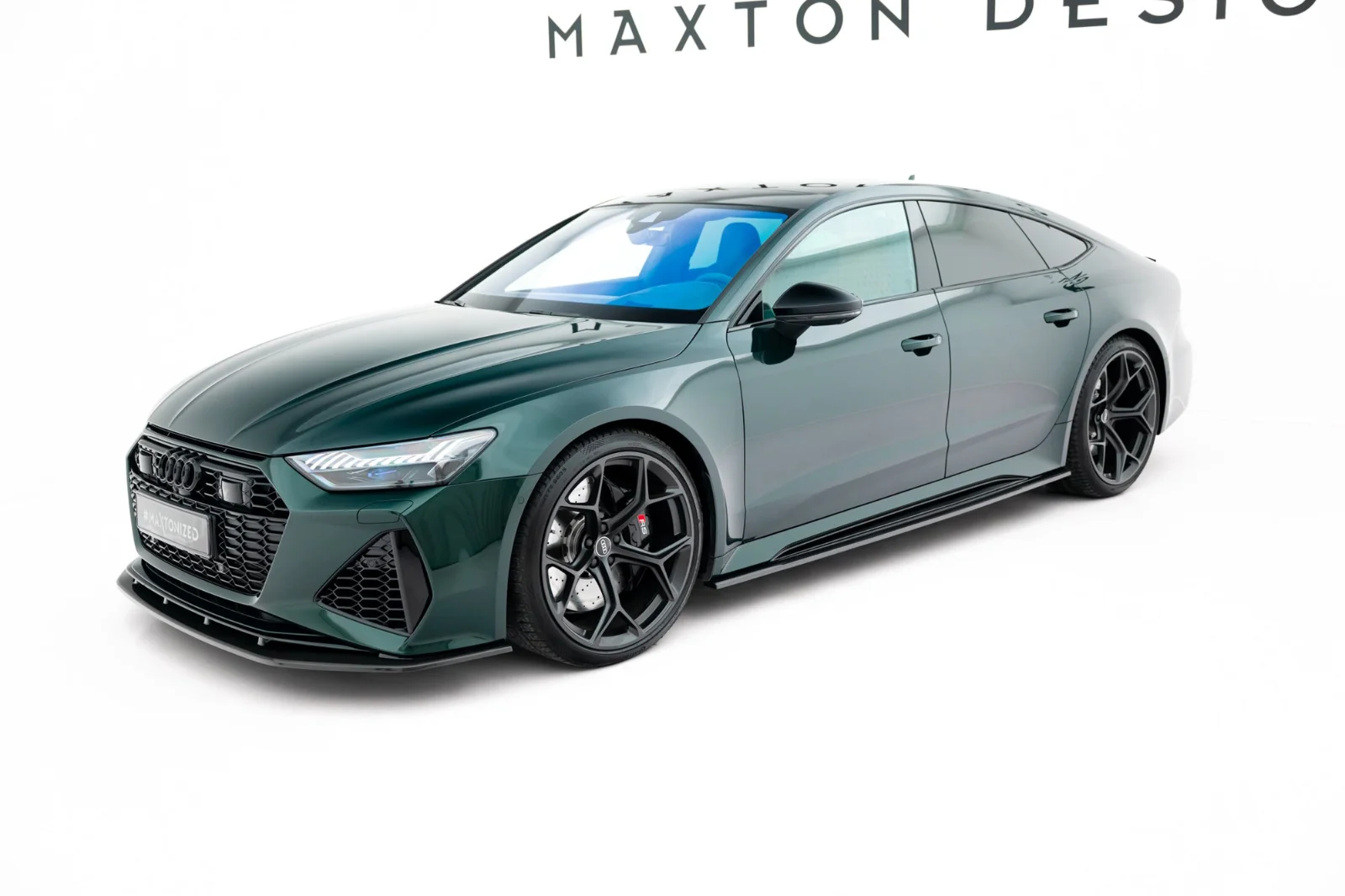 Maxton Design Splitter-Set für Audi RS7 C8 – Sichtcarbon (Prepreg)