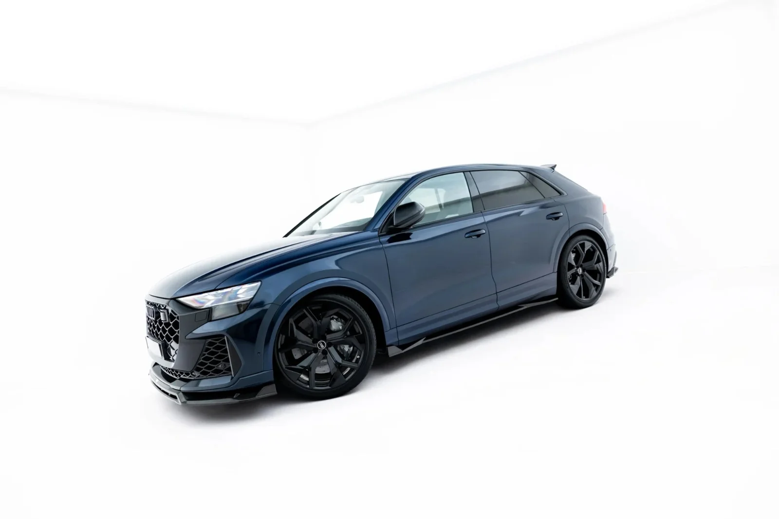 Maxton Design Splitter-Set für Audi RSQ8 Mk1 FL – Sichtcarbon (Prepreg)