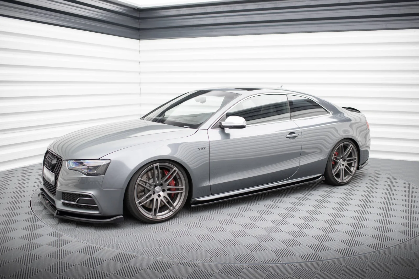 Maxton Design Splitter-Set für Audi S5 8T FL – Schwarz glänzend