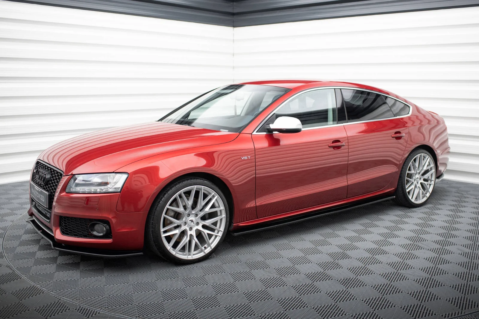 Maxton Design Splitter-Set für Audi S5 8T – Schwarz glänzend