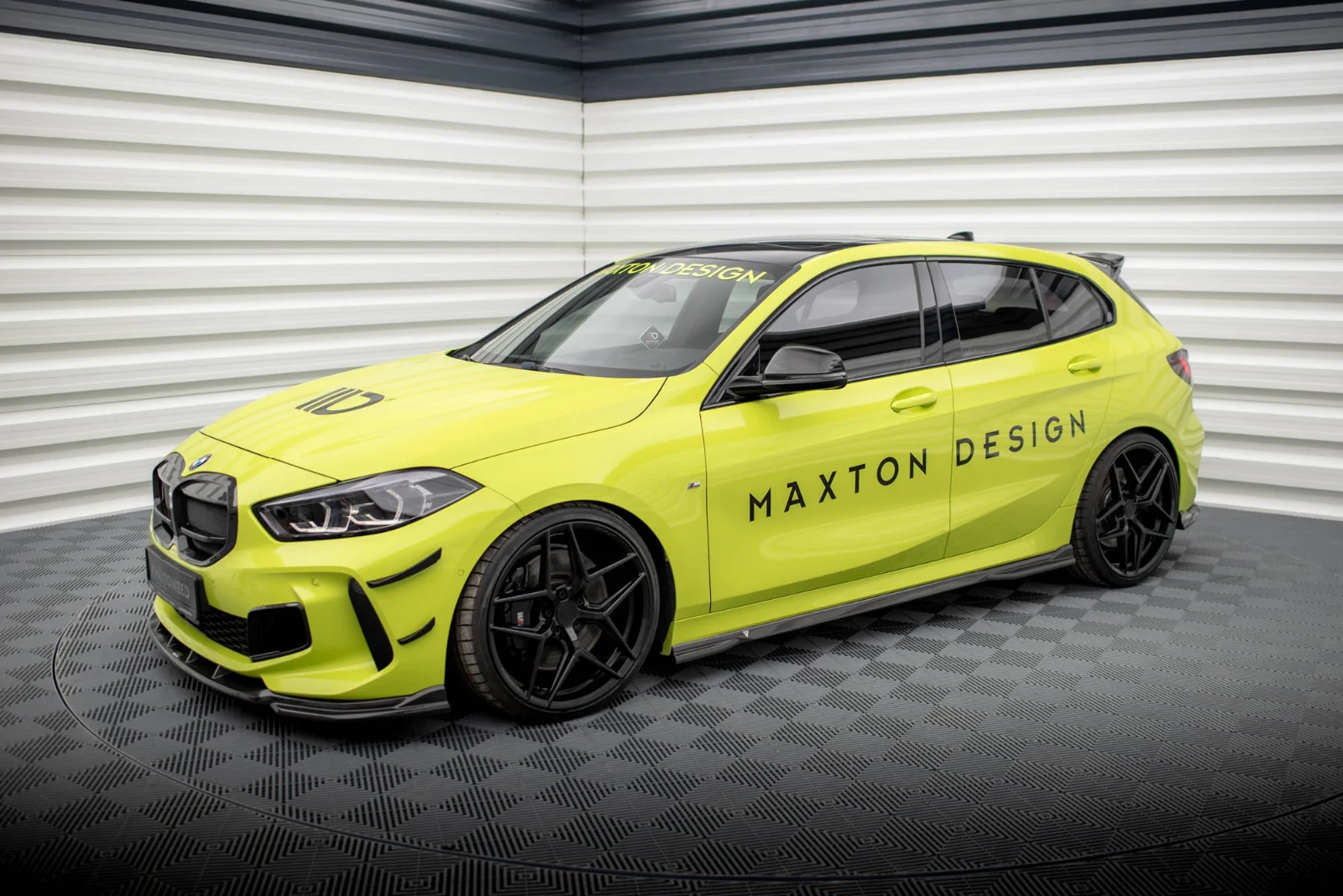 Maxton Design Splitter-Set für BMW 1er F40 M-Paket M135i – Sichtcarbon (Prepreg)