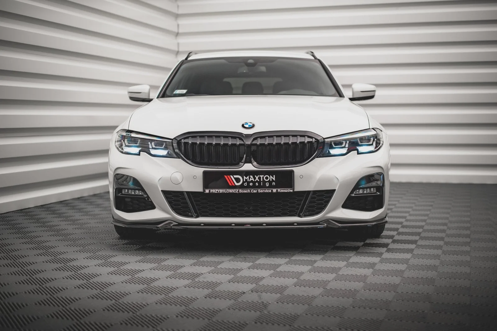 Maxton Design Splitter-Set für BMW 3er M-Paket G21 – Schwarz glänzend