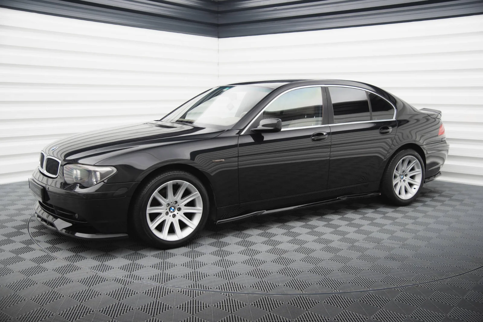 Maxton Design Splitter-Set für BMW 7er E65 – Schwarz glänzend