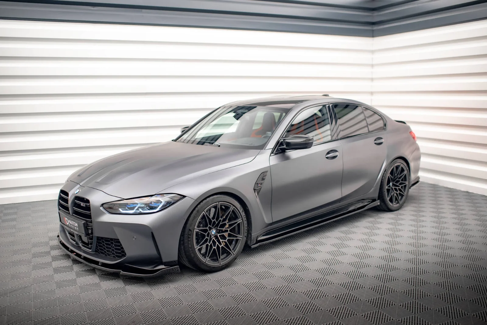 Maxton Design Splitter-Set für BMW M3 G80 – Schwarz glänzend