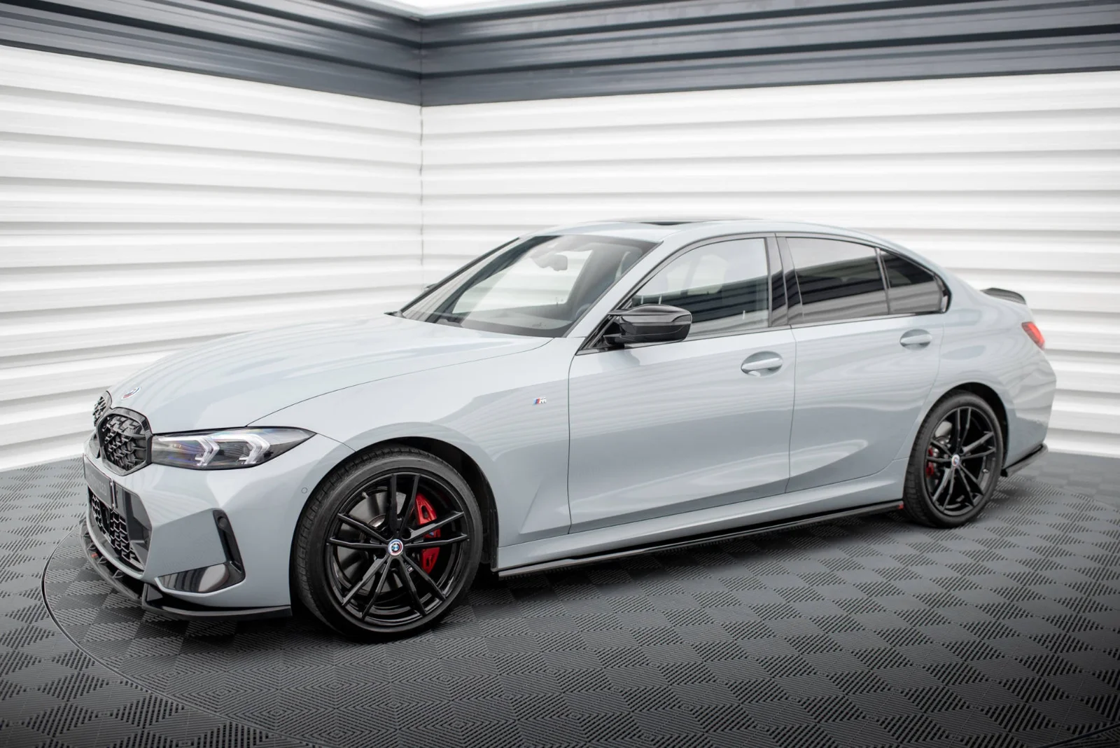 Maxton Design Splitter-Set für BMW M340i G20 FL – Schwarz glänzend