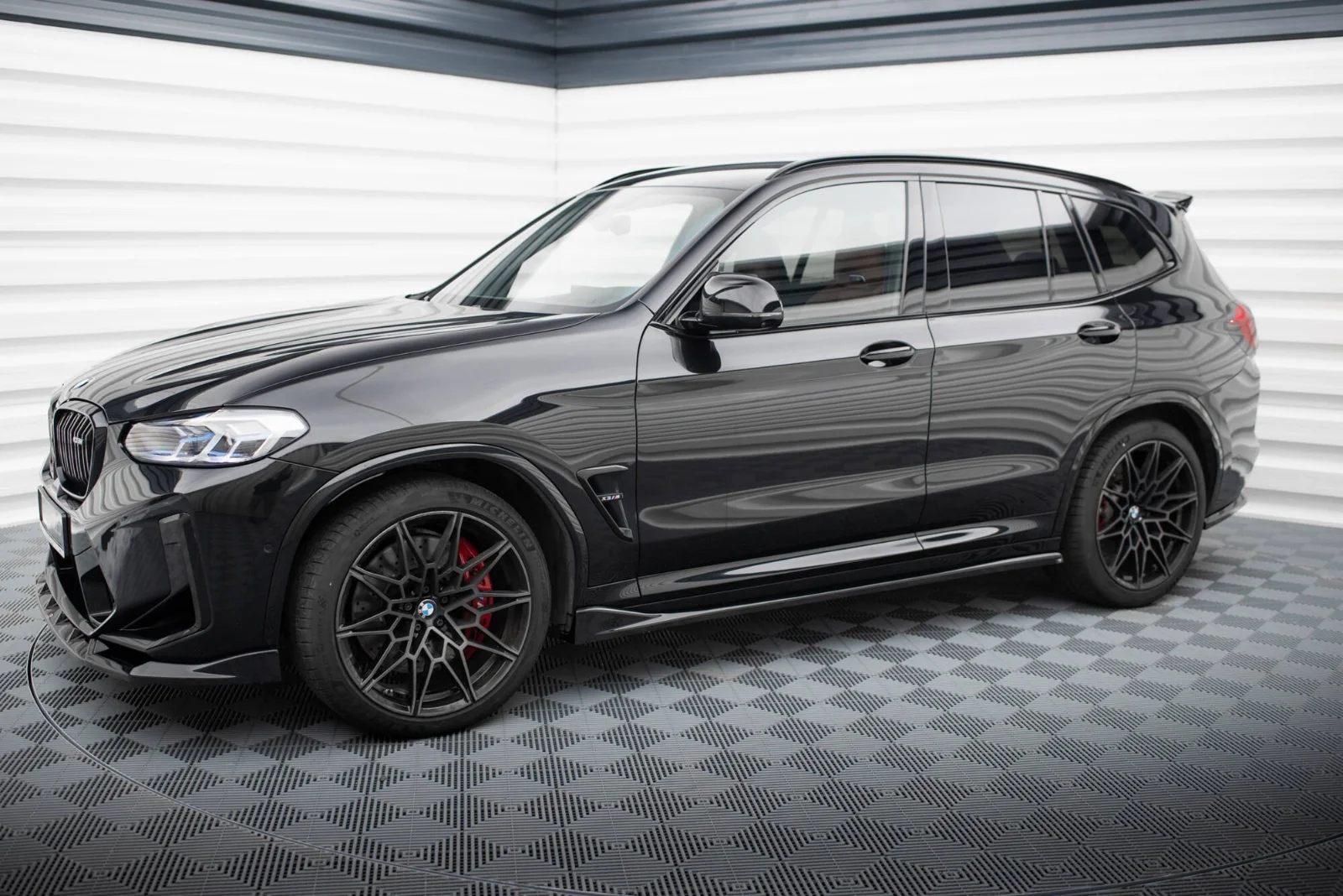 Maxton Design Splitter-Set für BMW X3 M F97 FL – Schwarz glänzend