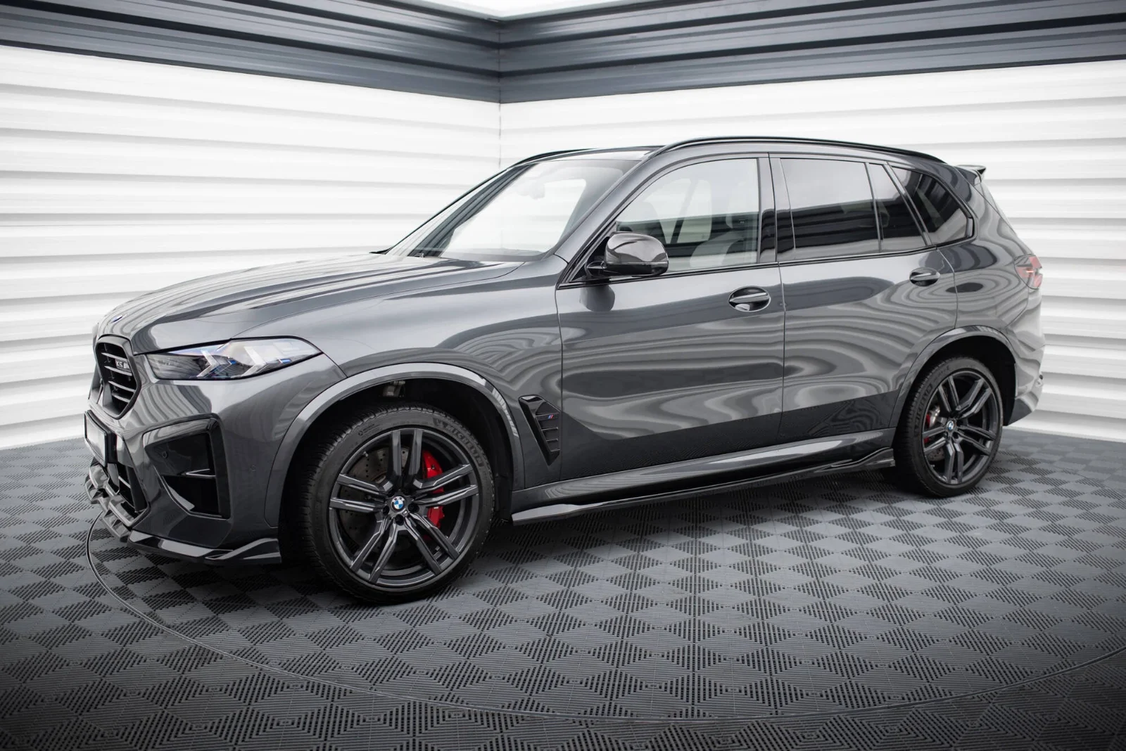 Maxton Design Splitter-Set für BMW X5 M F95 FL – Schwarz glänzend