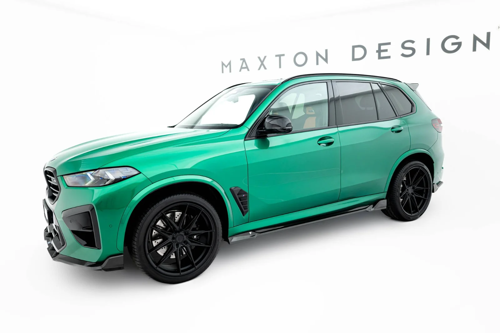 Maxton Design Splitter-Set für BMW X5 M F95 FL – Sichtcarbon (Prepreg)