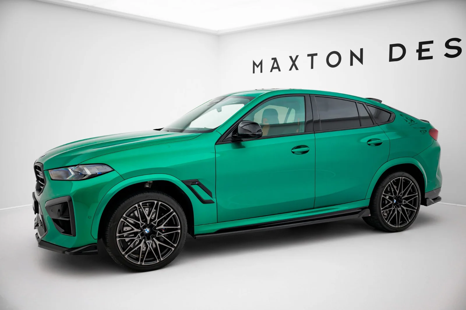 Maxton Design Splitter-Set für BMW X6 M F96 FL – Schwarz glänzend